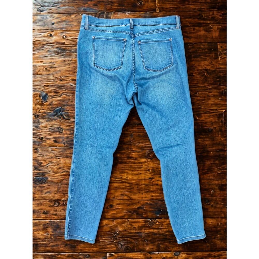 Mott & Bow Jane Mid Rise Skinny Jeans Women’s 32x28 Light Blue Stretch Denim - Picture 10 of 11
